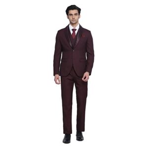 Grey Hook Hildo 6X Check Suits in Wine
