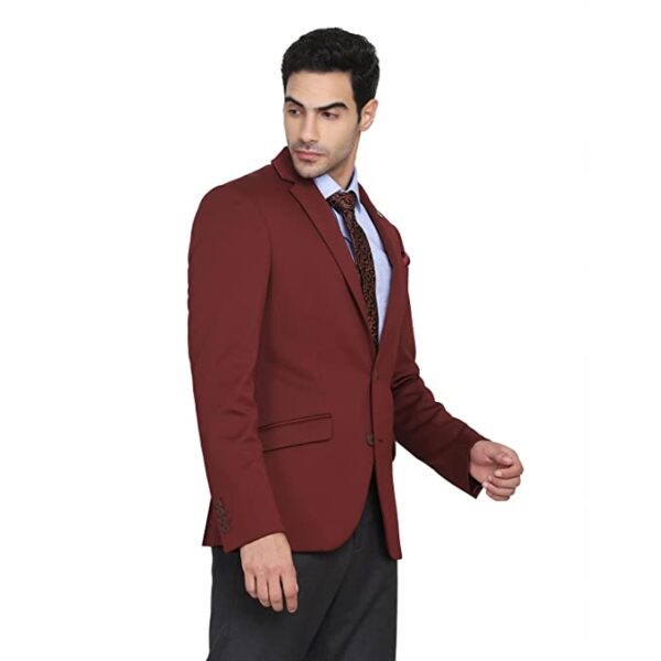 Grey Hook Men's Formal Notch Lapel Phoenix Skinny Fit Blazer-NL-DO-CLARA2 - Image 2