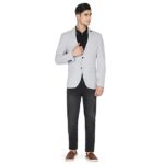 Grey Hook Men's Casual Notch Lapel Slim Fit Blazer-EJ-SO-BEN2