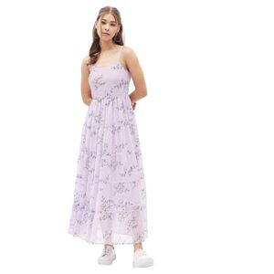 Klepa Women's Polyester A-Line Maxi Casual Dress