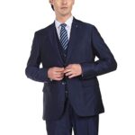 Arroy Head Men Navy Tailored Regular Fit Solid Three Piece Suit