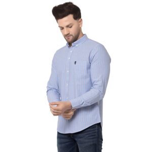 Blue Staple Men Sky Blue Striped Shirt