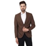 Grey Hook Men's Formal Notch Lapel Slim Fit Blazer-NL-JENA