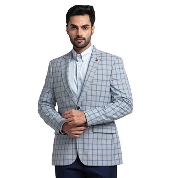 Roy Strip Medium Blue Blazer - Image 2