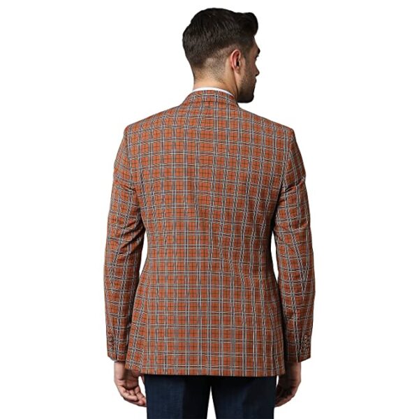 Roy Strip Dark Orange Blazer - Image 3