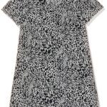 Kimiku Women 10261945 A-Line Dress, Black, L