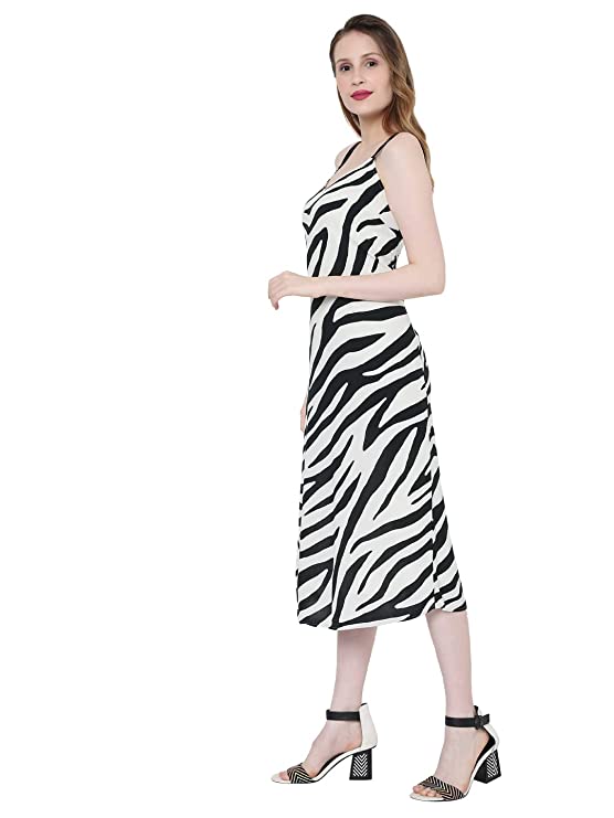 Kimiku Women's Viscose Shift Midi Dress - Image 2