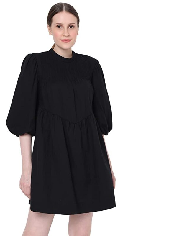 Kimiku Women's Cotton Shift Above The Knee Dress