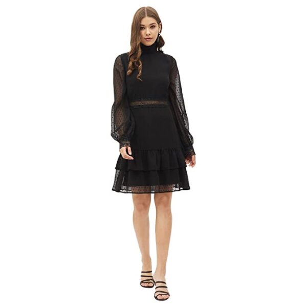 Klepa Women's Georgette A-Line Above The Knee Dress - Image 2