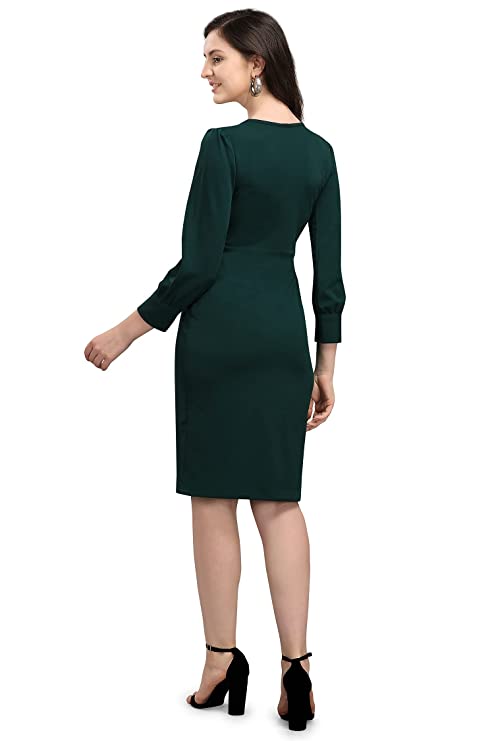 PURVAJA Women's Knee-Length Bodycon Dress - Image 2