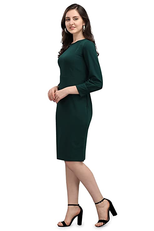 PURVAJA Women's Knee-Length Bodycon Dress - Image 3