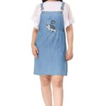 HI-FASHION Embroidered Denim Casual Dress for Women/Girls