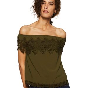 Kimiku Women's Plain Regular Fit Top